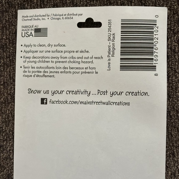 Main Street Wall Creations LOVE Infinity Wall Del Removable Vinyl  Sticker USA - Picture 8 of 11